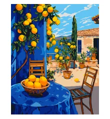 Картина по номерам SANTI Лимонный дворик 40х50 см купить в интернет магазине подарков ПраздникШоп