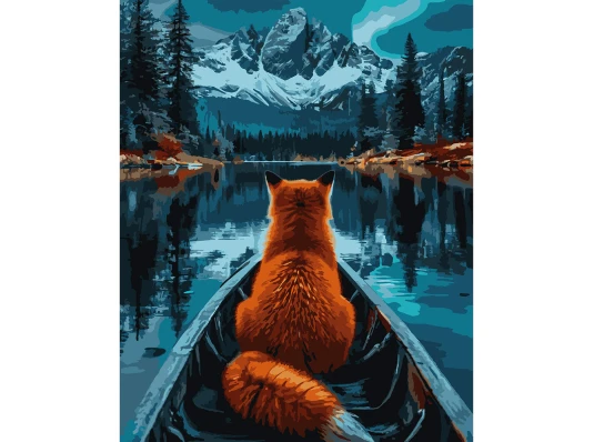 Картина по номерам SANTI Лиса и горы 40х50 см купить в интернет магазине подарков ПраздникШоп