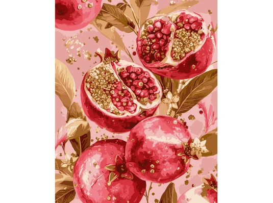 Картина по номерам SANTI Золотой гранат 40х50 см купить в интернет магазине подарков ПраздникШоп