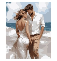 Картина по номерам SANTI Романтическая пара 40х50 см купить в интернет магазине подарков ПраздникШоп