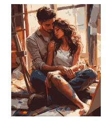 Картина по номерам SANTI Влюбленные 40х50 см купить в интернет магазине подарков ПраздникШоп