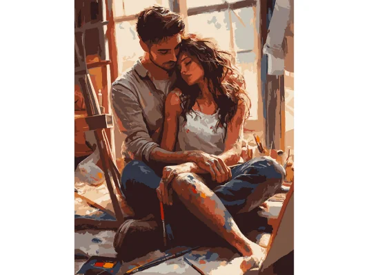 Картина по номерам SANTI Влюбленные 40х50 см купить в интернет магазине подарков ПраздникШоп