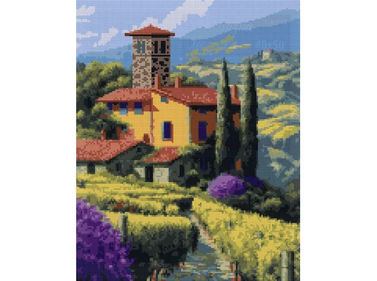 Алмазная мозаика SANTI Тоскана 40х50 см на подрамнике купить в интернет магазине подарков ПраздникШоп