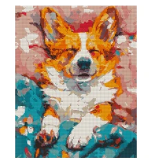 Алмазная мозаика SANTI Любимый корги 40х50 см на подрамнике купить в интернет магазине подарков ПраздникШоп