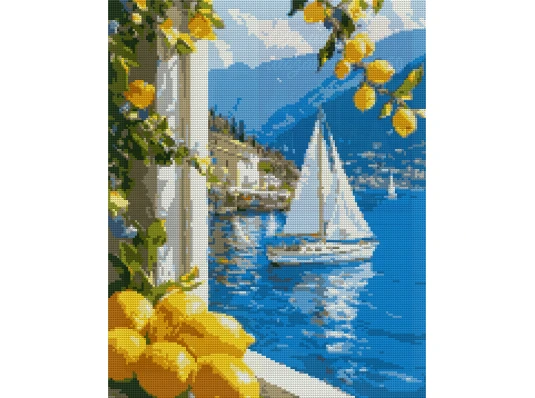 Алмазная мозаика SANTI Летний отпуск 40х50 см на подрамнике купить в интернет магазине подарков ПраздникШоп