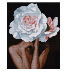 Алмазная мозаика SANTI Девушка роза 40х50 см на подрамнике купить в интернет магазине подарков ПраздникШоп