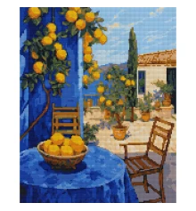 Алмазная мозаика SANTI Лимонный дворик 40х50 см на подрамнике купить в интернет магазине подарков ПраздникШоп