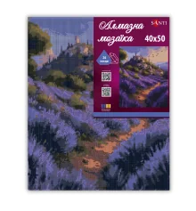 Алмазная мозаика SANTI Лаванда Прованса 40х50 см на подрамнике купить в интернет магазине подарков ПраздникШоп