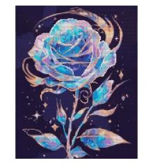 Алмазная мозаика SANTI Блестящая роза 40х50 см на подрамнике купить в интернет магазине подарков ПраздникШоп