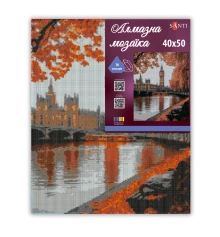 Алмазная мозаика SANTI Осенний Лондон 40х50 см на подрамнике купить в интернет магазине подарков ПраздникШоп