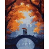 Алмазна мозаїка SANTI "Осіння романтика", 40*50см на підрамнику
