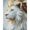 Алмазна мозаїка SANTI "Білий лев", 40*50см на підрамнику