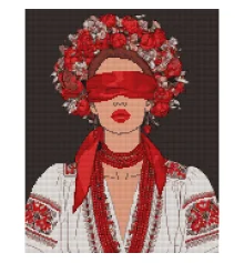 Алмазная мозаика SANTI Украинская муза 40х50 см на подрамнике купить в интернет магазине подарков ПраздникШоп