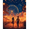 Картина по номерам SANTI Первое свидание 40х50 см LED подсветка