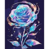 Картина за номерами SANTI Блискуча троянда 40х50 см LED підсвітка