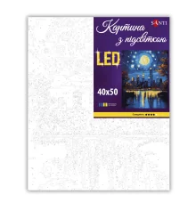 Картина по номерам SANTI Чарующий город 40х50 см LED подсветка купить в интернет магазине подарков ПраздникШоп