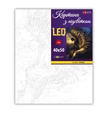 Картина по номерам SANTI Ангел на рассвете 40х50 см LED подсветка купить в интернет магазине подарков ПраздникШоп