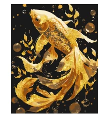 Картина по номерам SANTI Золотая рыбка 40х50 см поталь купить в интернет магазине подарков ПраздникШоп