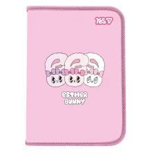 Папка факультативная Yes  Esther Bunny A4 пластиковая на молнии с карманом купить в интернет магазине подарков ПраздникШоп