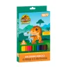 Карандаши цветные Yes Jurassic World JUMBO 12 цветов