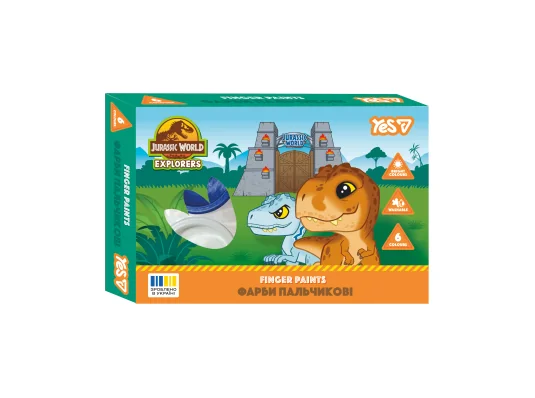Краски пальчиковые Yes Jurassic World Kids купить в интернет магазине подарков ПраздникШоп