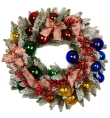 Венок Yes! Fun с декором "Рождественские узоры" d-70 см купить в интернет магазине подарков ПраздникШоп
