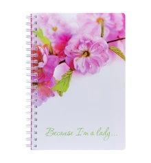 Тетрадь YES Sakura А4 120 листов клетка пластиковая обложка купить в интернет магазине подарков ПраздникШоп