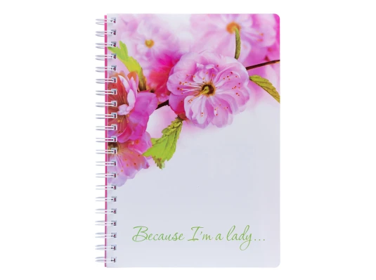 Тетрадь YES Sakura А4 120 листов клетка пластиковая обложка купить в интернет магазине подарков ПраздникШоп