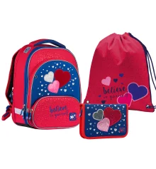 Школьный набор Yes  S-30 Juno Ultra_Collection "Heart beat" 3 предм. купить в интернет магазине подарков ПраздникШоп