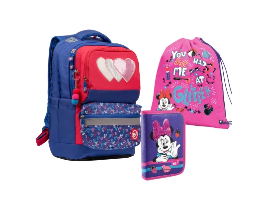 Школьный набор Yes  S-30 Juno XS_Collection "Heart beat" 3 предм. купить в интернет магазине подарков ПраздникШоп