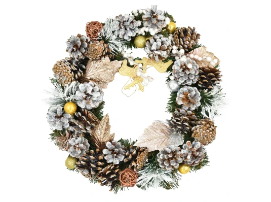 Венок Yes! Fun "Богема" d- 35см украшенный купить в интернет магазине подарков ПраздникШоп