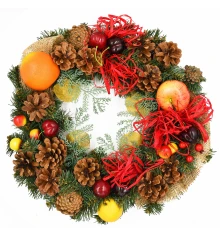 Венок Yes! Fun "Сангрия" d-35см украшенный купить в интернет магазине подарков ПраздникШоп