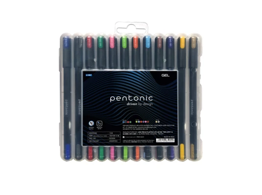 Ручка гелевая LINC Pentonic набор 12 цветов купить в интернет магазине подарков ПраздникШоп
