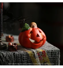 Подсвечник Yes! Fun Хэллоуин Happy pumpkin 10 см купить в интернет магазине подарков ПраздникШоп
