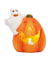 Статуэтка Yes! Fun Хэллоуин Pumpkin and ghost 8 см LED купить в интернет магазине подарков ПраздникШоп