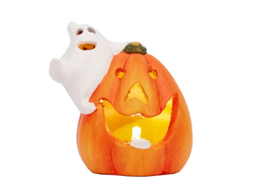 Статуэтка Yes! Fun Хэллоуин Pumpkin and ghost 8 см LED купить в интернет магазине подарков ПраздникШоп