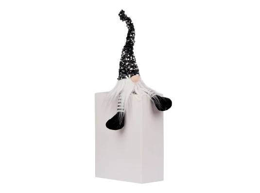 Мягкая игрушка Yes! Fun Хеллоуин Гном черная пайетка 4х5 см LED тело купить в интернет магазине подарков ПраздникШоп