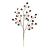 Ветка декоративная Yes! Fun с кристаллами, 30 см, красная/зеленая