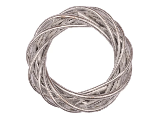 Венок Yes! Fun ротанговый серебряный купить в интернет магазине подарков ПраздникШоп