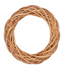 Венок Yes! Fun ротанговый золотой d-30 см купить в интернет магазине подарков ПраздникШоп