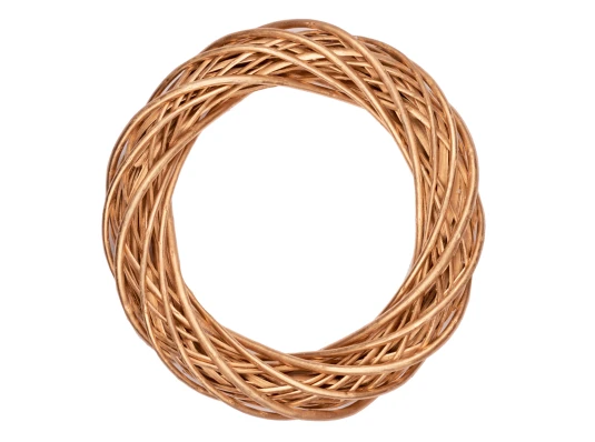 Венок Yes! Fun ротанговый золотой d-30 см купить в интернет магазине подарков ПраздникШоп