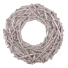 Венок Yes! Fun ротанговый серебряный, d-30 см