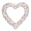 Сердце Yes! Fun ротанговое серебряное 20 см купить в интернет магазине подарков ПраздникШоп