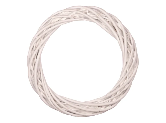 Венок Yes! Fun ротанговый белый d-20 см купить в интернет магазине подарков ПраздникШоп