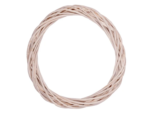 Венок Yes! Fun ротанговый белый d-25 см купить в интернет магазине подарков ПраздникШоп