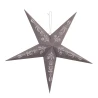 Звезда бумажная Novogod‘ko, 3D, матовое серебро, 60 см, LED