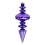 Новогодняя игрушка Novogod‘ko Сосулька, пластик, 30 cм, фиолетовая, глянец