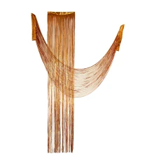 Штора из фольги Yes! Fun на Хэллоуин для создания фотозоны l-50 см h-270 см оранжевая купить в интернет магазине подарков ПраздникШоп