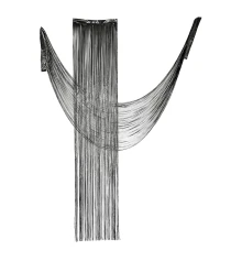 Штора из фольги Yes! Fun на Хэллоуин для создания фотозоны l-50 см h-270 см черная купить в интернет магазине подарков ПраздникШоп