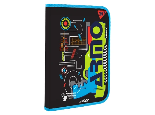 Папка факультативная YES пласт. на молнии A4 Blaster с внутр. карманом купить в интернет магазине подарков ПраздникШоп